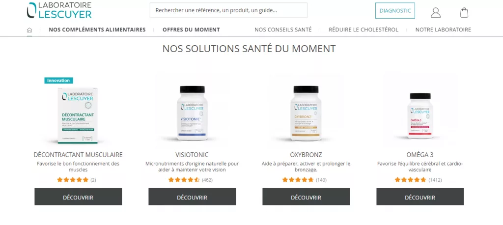 Offres Laboratoire Lescuyer