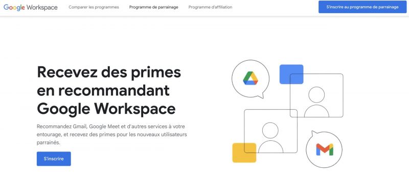 Programme de parrainage Google